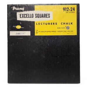 RARE ANT Prang Excello Lecturers Chalk Squares Asstd Colors w/Box Non Toxic